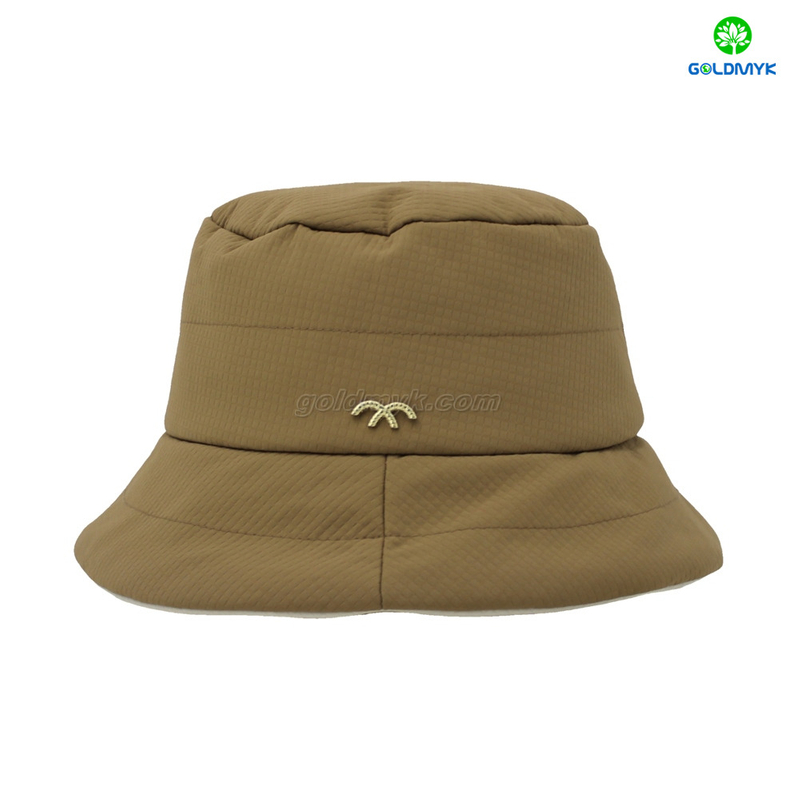 Custom Logo Camel Bucket Hat 100% Polyester Terry Fabric Street Style Puff Printing for Business for Men And Women