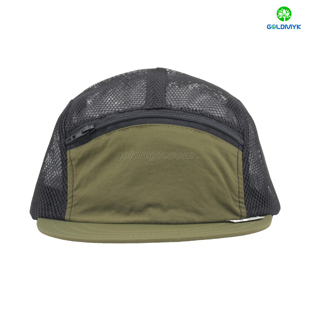 High Quality Custom 5-Panel Polyester Baseball Cap Embroidered Cotton Applique Patch Unisex for Men Women Direct China
