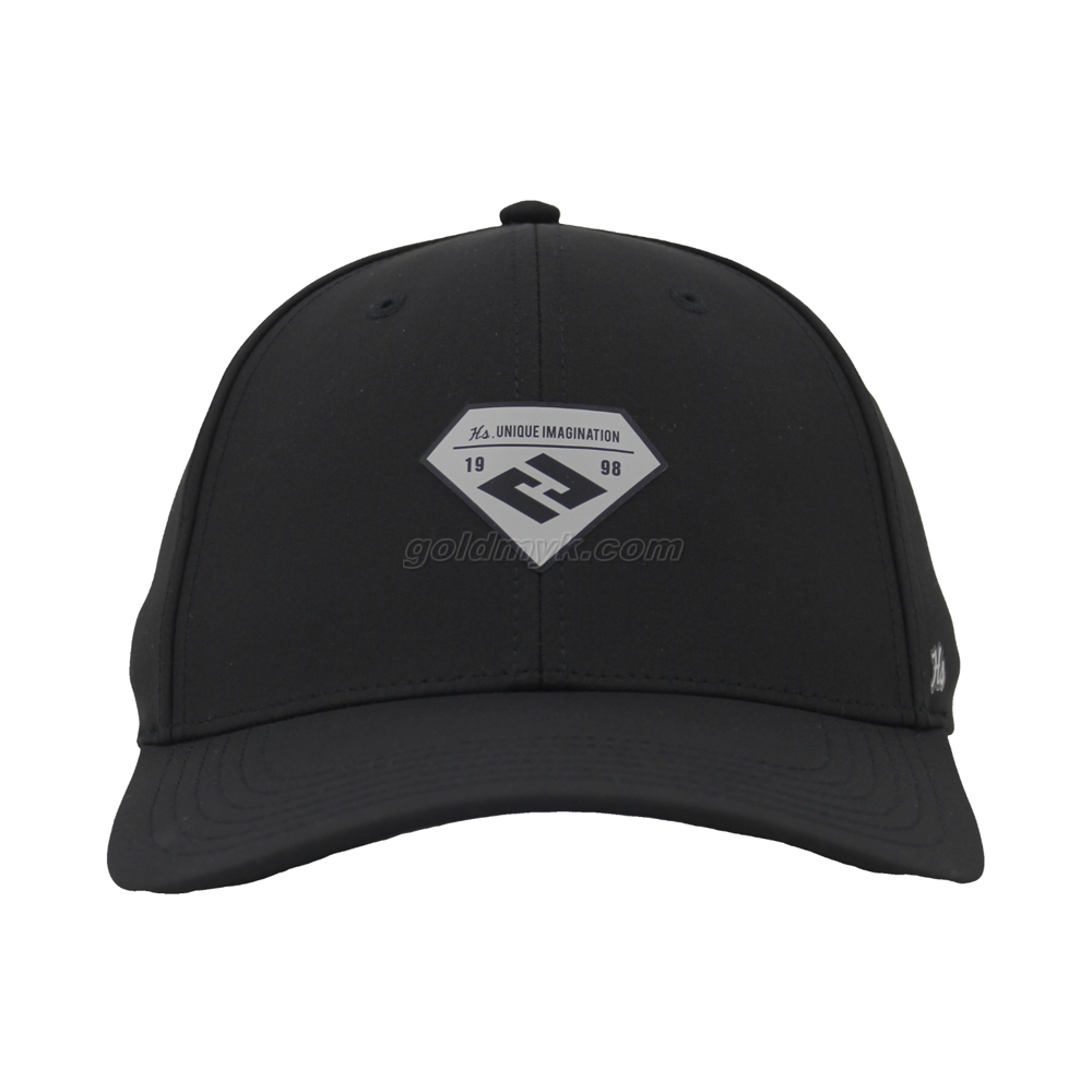 100% Polyester Baseball Cap Rope of Women And Men Custom Embroidery Silk Printed 6 Panel Cap Metal Buckle Closure