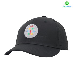Custom 100% Polyester 6-Panel Baseball Cap Street Style Hat with Curved Brim And Silicone Logo for Men And Women in Business
