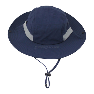 UV Protection Light Weight Polyester Fabric Bucket Hat with Custom Design
