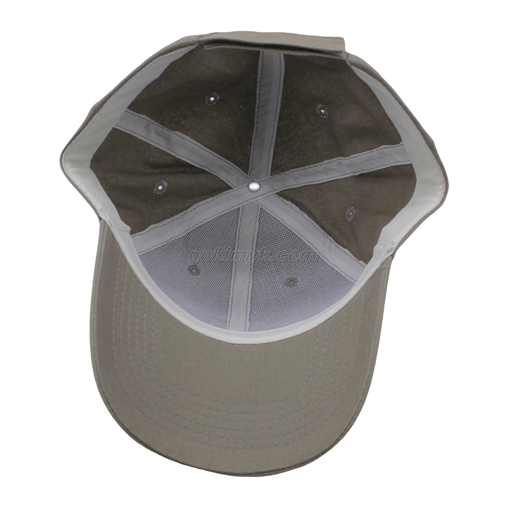 100% Cotton Baseball Cap Rope of Women And Men Custom Embroidery Silk Printed 6 Panel Cap Metal Buckle Closure