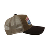 Trucker Cap Polyester Fabric Mesh Hat with Rubber Logo for Women and Men Can Custom Logo