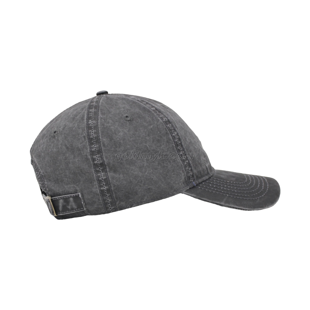 Vintage Stylish Flat Embroidery Washed Baseball Cap Dad Hat 6-panel Sports Caps For Man And Woven Can Custom Logo