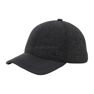 Custom Warm Fabric Full Back Baseball Cap And Hat with Leather Visor And Peak