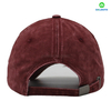 Stylish 6-Panel Red Curved Brim Washed Design for Sports Business Or Street Style Baseball Cap