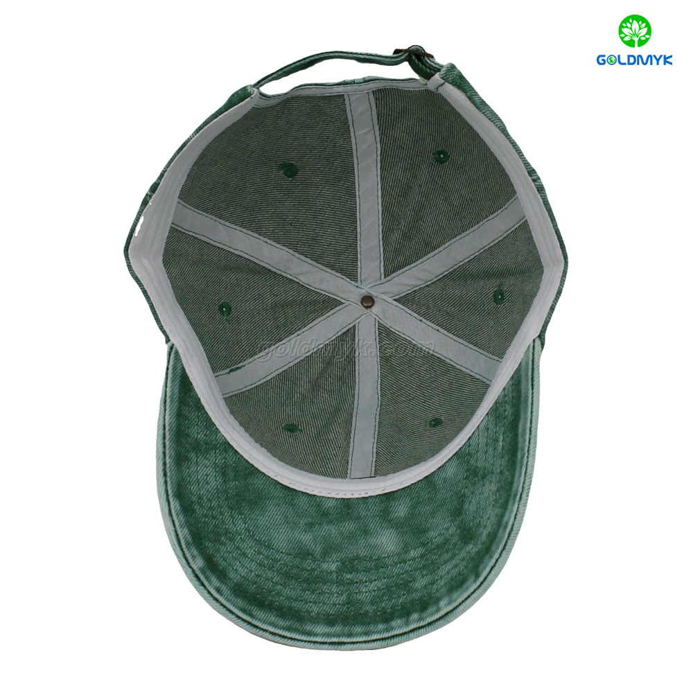 Stylish 6-Panel 3D Embroidery Curved Brim Washed Design for Sports Business Or Street Style Baseball Cap