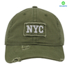 Custom 100% Cotton, Distressed Washed for Men Women, Embroidered Patch , 6-Panel Baseball Cap