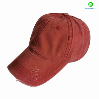 Customized Coated Washed Distressed Cap