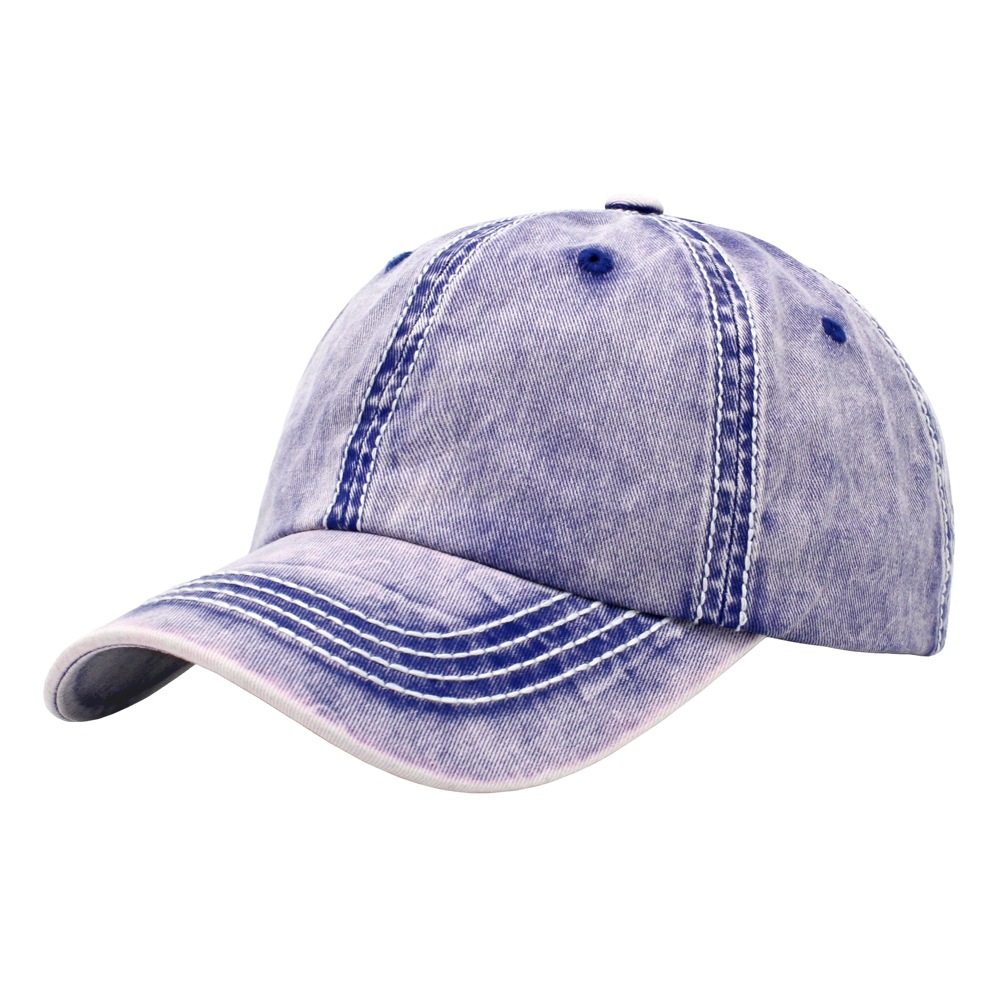 Wholesale Hot Sale Pigment Washed Unstructured Heavy Stitching Baseball Cap And Hat with Customized Logo