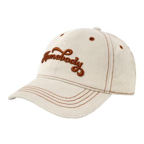 Custom corduroy materail baseball cap factory in China