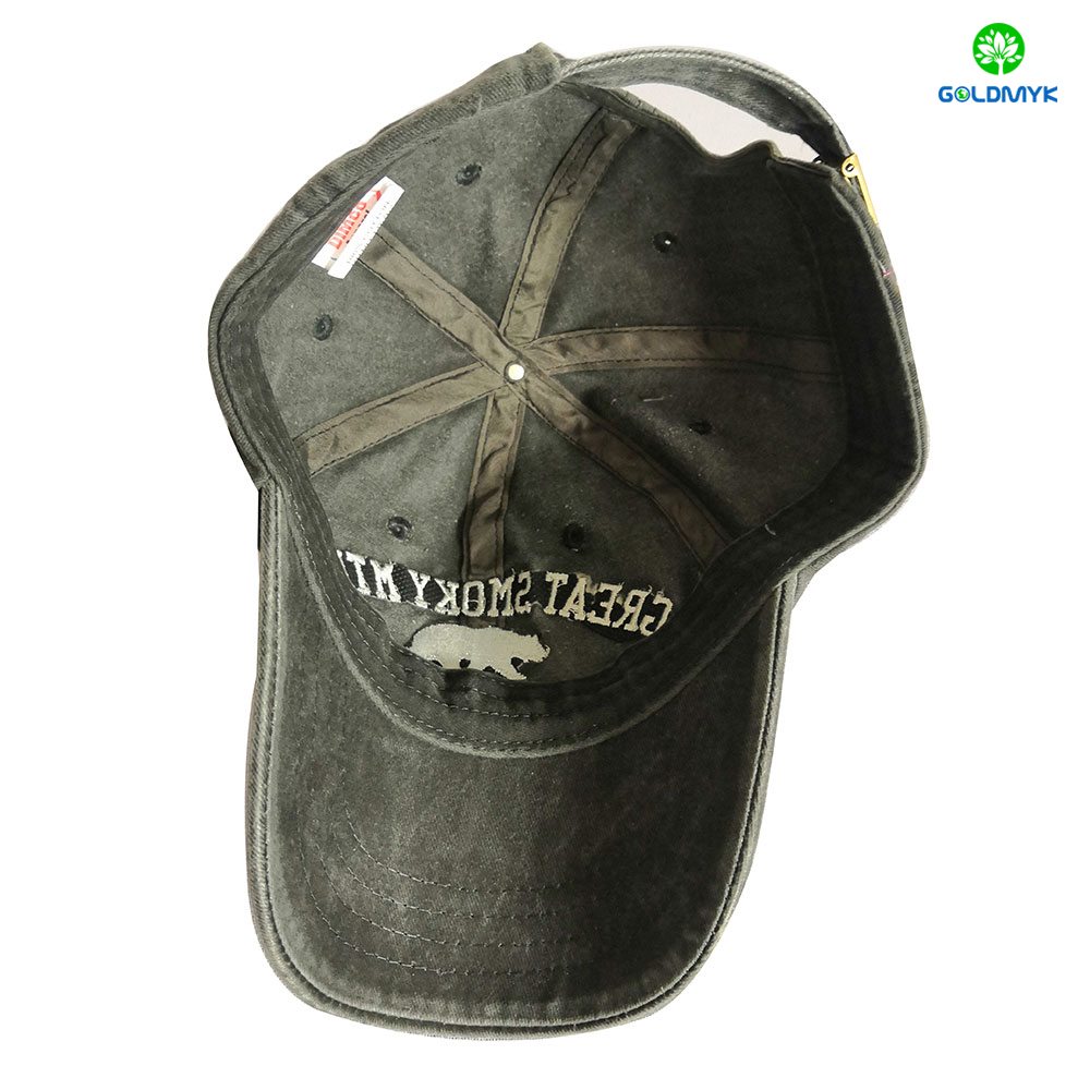 Fashion Custom Made 100% Cotton Pigment Washed Embroidery Baseball Cap