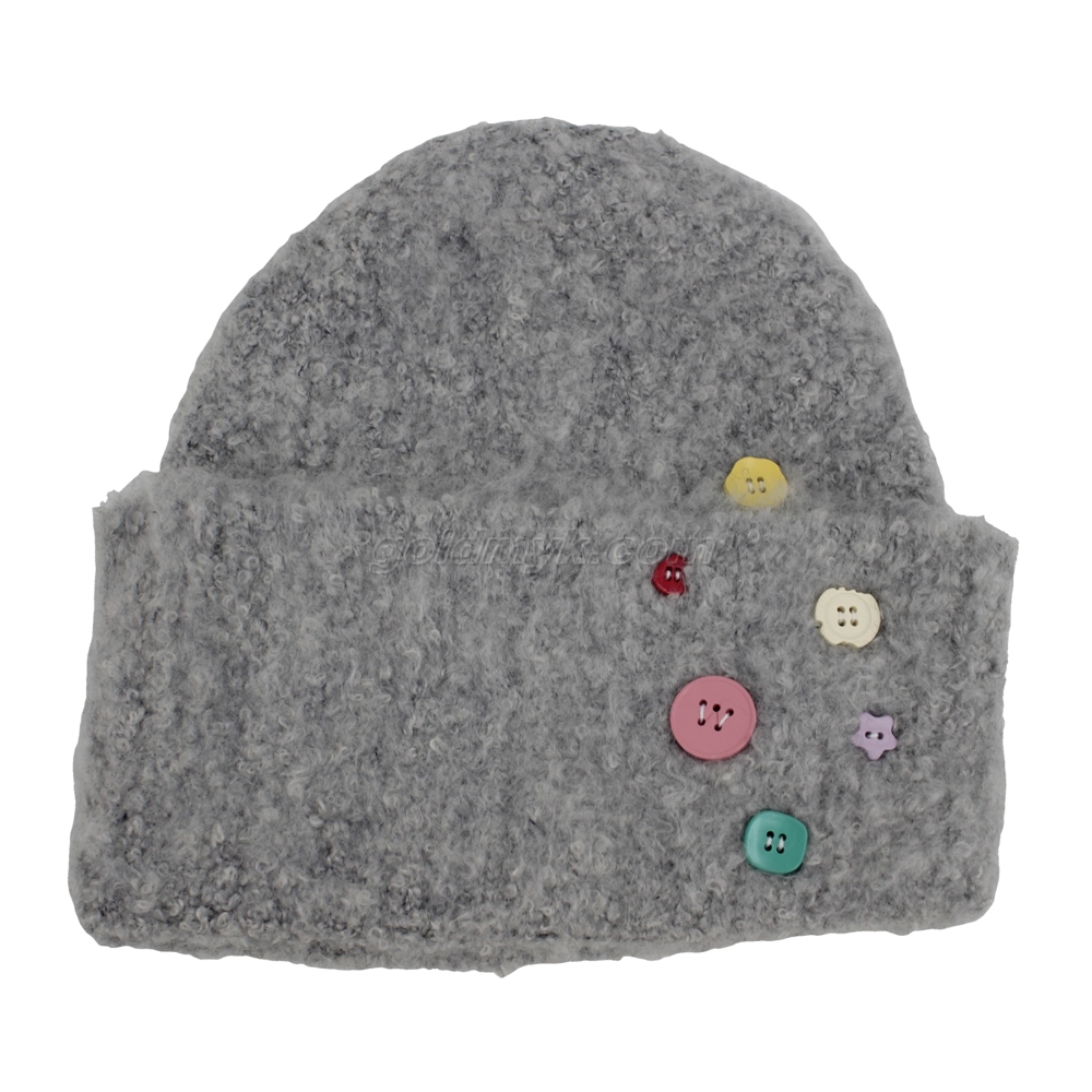 Custom Beanie Knitted Winter Hat Flower Embroidery for Men Women Winter Knit Hat Warm Slouchy Beanie Cuffed Skull Cap