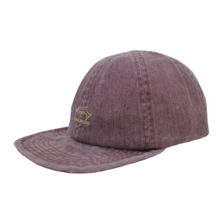 Custom Purple 100% Washed Cotton Twill Fabric Corduroy Baseball Cap Hat Can Custom Embroidery Of Women And Men