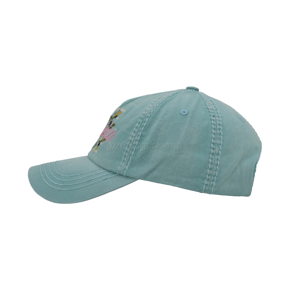 Custom Printing And Embroidery Washed Cotton Twill Baseball Cap And Hat with Heavy Stitching