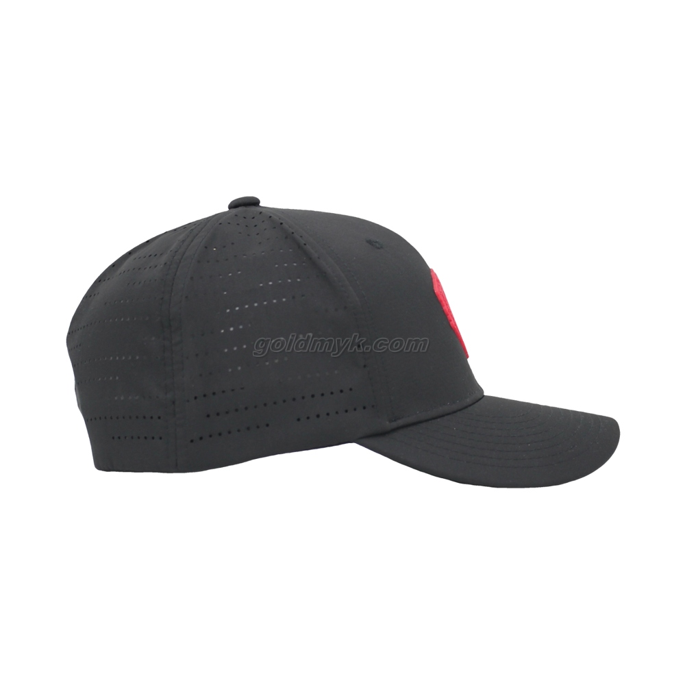 Hot Sale Flex Fit Style Laser Fabric Soprts Cap And Hat with Thermochromic Logo Patch