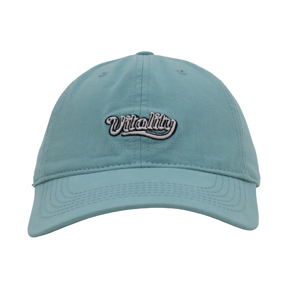 Vintage Stylish 3D Embroidery Washed Baseball Cap Dad Hat 6-panel Sports Caps For Man And Woven Can Custom Logo