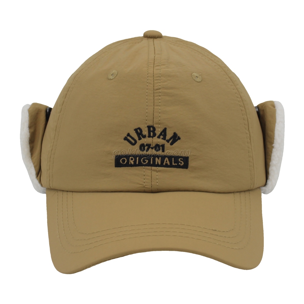 Hot Sale Custom Embrodery Warm Winter Cap And Hat with Earmuff