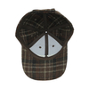 Warm And Thick And Wool Checked Fabric Baseball Cap And Hat with Custom Embroidery