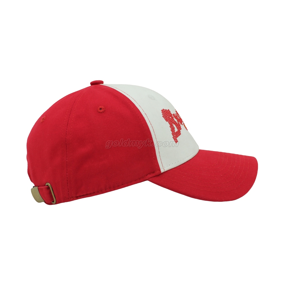 Premium Quality Brushed Cotton Fabric Structured Baseball Cap And Hat with Cross Stitch Embroidery