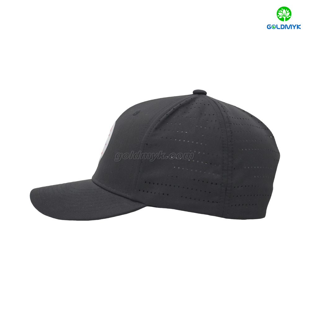 Custom 100% Polyester 6-Panel Baseball Cap Street Style Hat with Curved Brim And Silicone Logo for Men And Women in Business