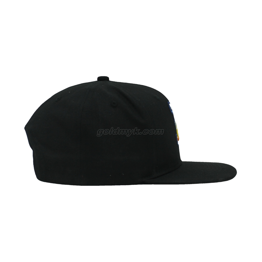 Wholesale Custom 100% Cotton Twill Flat Bill Snapback Cap And Hat with Embroidery