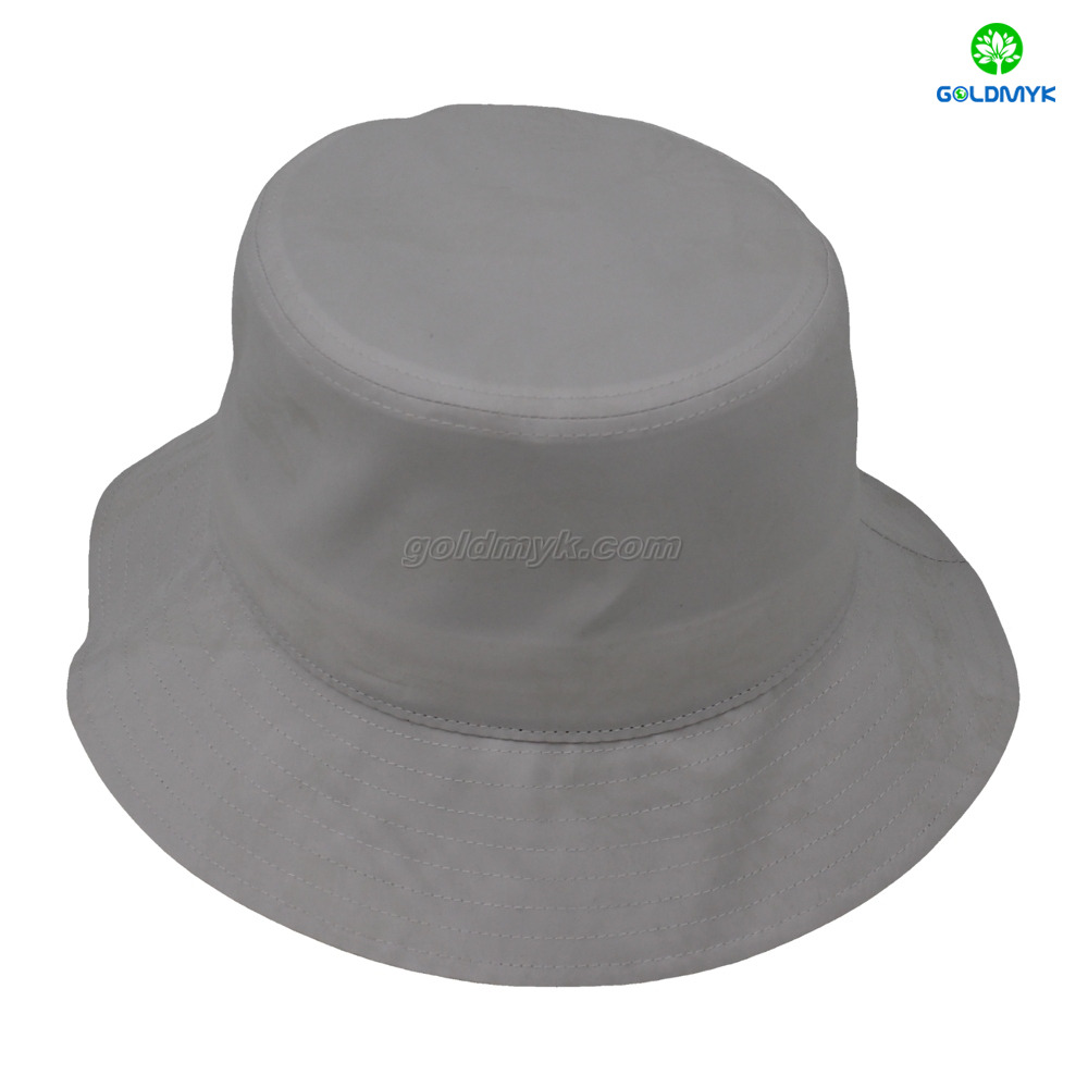 UV-activated Color-changing White Custom Logo Street Style Custom Fabric Bucket Floppy Hat