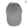 White Flat Embroidery Style Dad Hat Custom Fabric Cap Curved Brim 6-Panel Baseball Cap