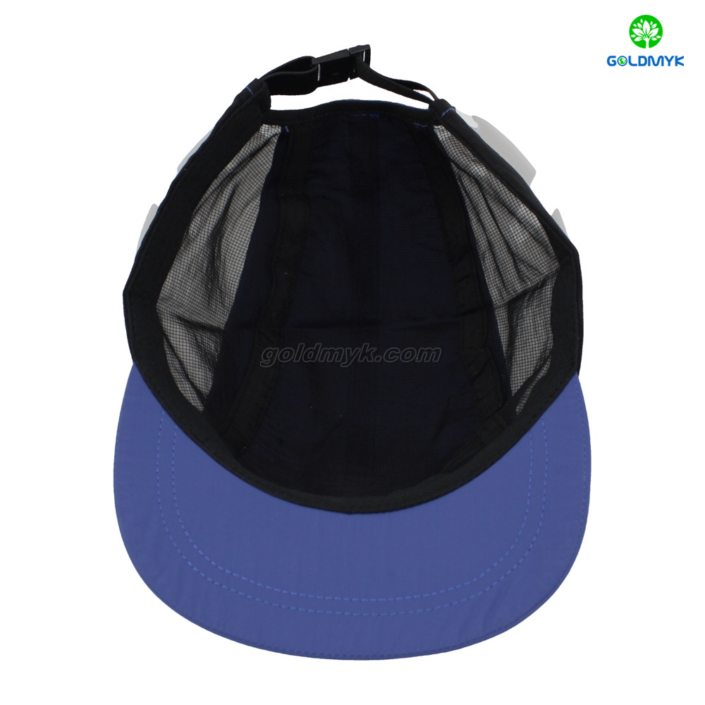 Flat Embroidery Simple Style Street Style Custom Fabric Cap 5-Panel Trucker Mesh Caps
