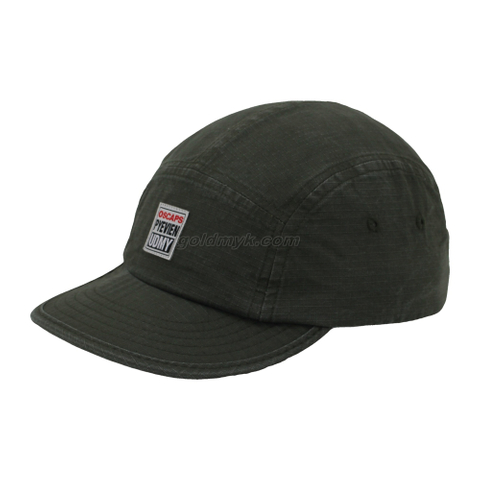 100% Washed Cotton Baseball Cap Rope of Women And Men Custom Embroidery Silk Printed 6 Panel Cap Metal Buckle Closure