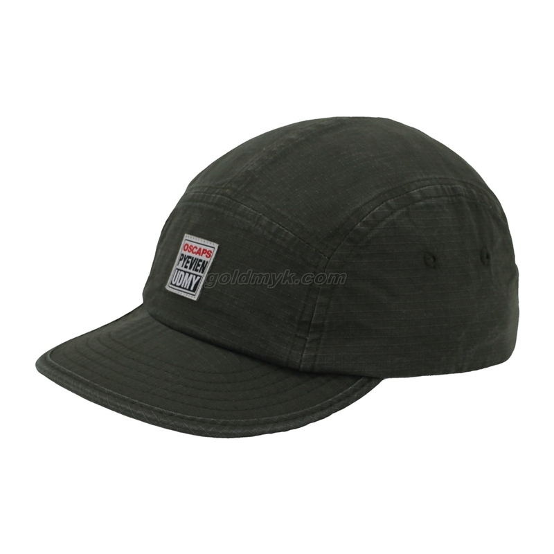 100% Washed Cotton Baseball Cap Rope of Women And Men Custom Embroidery Silk Printed 6 Panel Cap Metal Buckle Closure