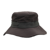 100% Polyester Fabric Bucket Cap Hand Washed Women And Men Acid Washed , Patch Embroidery, 6 Panel Cap