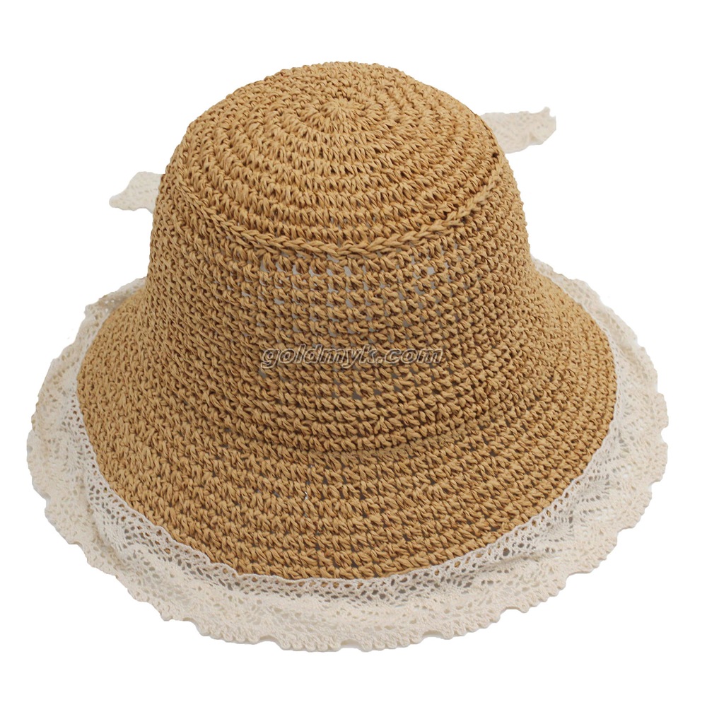 Hot Seller UV Protection Straw Hat Beach Straw Custom Straw Hat Beach Hats Outdoor Summer Straw Sun Hat for Women