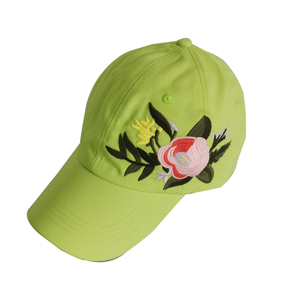 New Fashion Sports Flower Embroidery Baseball Cap 