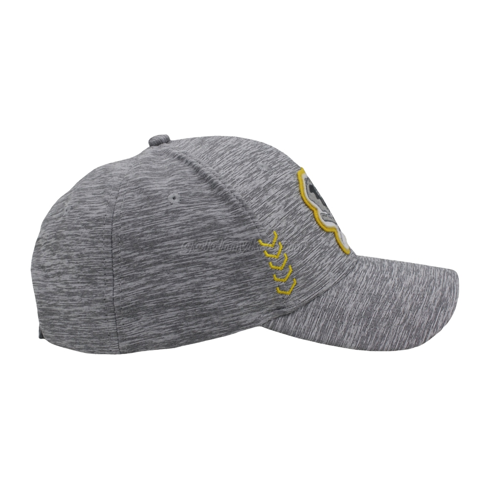 Custom Custom Logo Rubber patch Baseball Cap Hat embroidered hat embroidered baseball sport cap Spandex Fabric