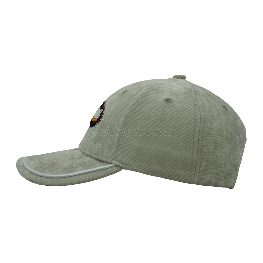 Custom White 100% Cotton Twill Fabric Baseball Cap Hat Can Custom Embroidery Of Women And Men