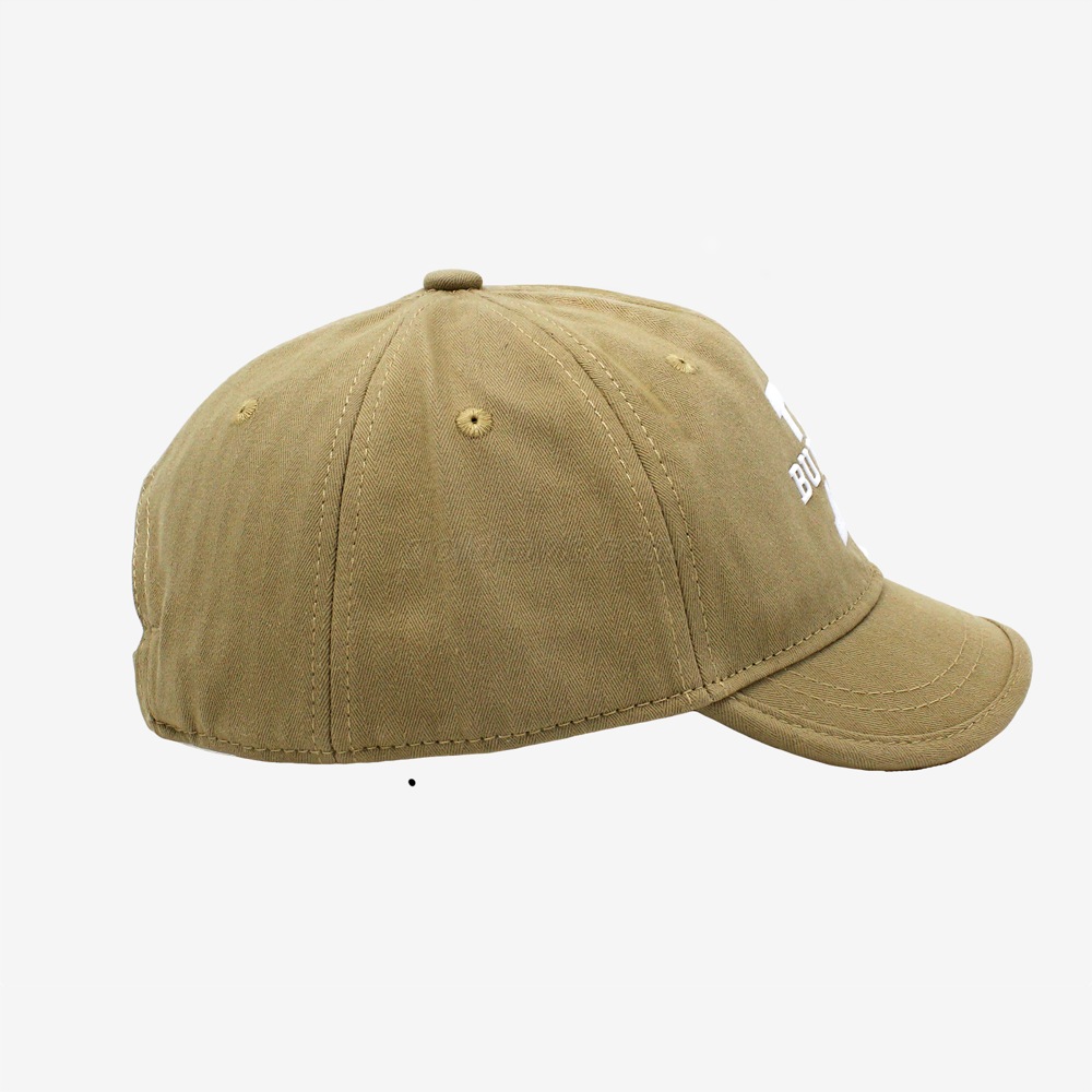 New And Custom Made 100% Cotton 6 Panels Unstructured Baseball Cap with Short Visor And Rubber Printing for Unisex