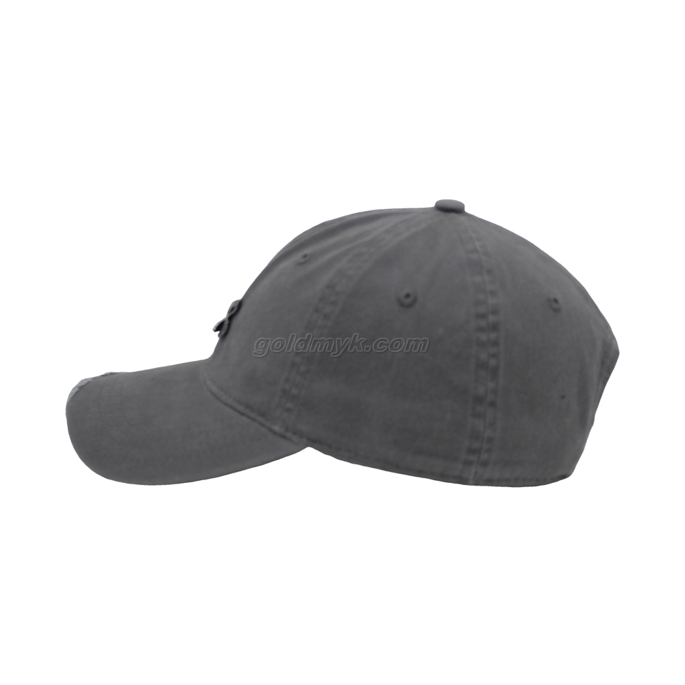 Vintage Stylish Flat Embroidery Washed Baseball Cap Dad Hat 6-panel Sports Caps For Man And Woven Can Custom Logo