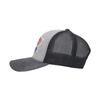 Best Sale Six Panels Heather Grey Color Cotton Twill Trucker Mesh Cap And Hat with Custom Embroidery
