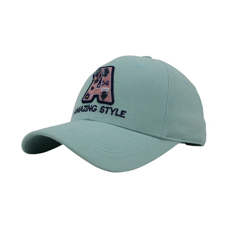 Beautiful Custom Cotton Twill Structured Baseball Cap And Hat with Embroidery Patch
