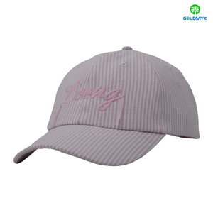 100% Cotton Twill Pink Baseball Cap Hat Customizable OEM Sporty Street Style Terry Fabric Dot Pattern Direct From China Factory