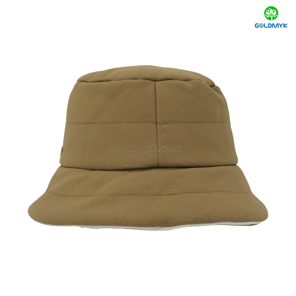 Custom Logo Camel Bucket Hat 100% Polyester Terry Fabric Street Style Puff Printing for Business for Men And Women