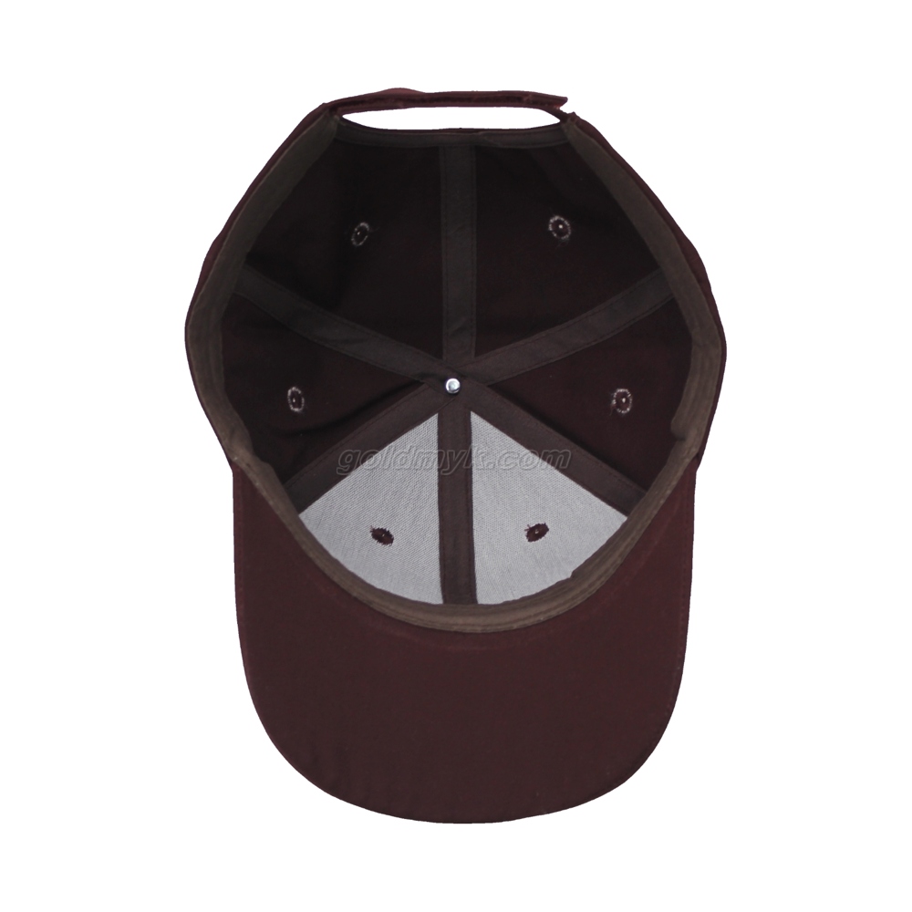 100% Cotton Baseball Cap Rope of Women And Men Custom Embroidery Silk Printed 6 Panel Cap Metal Buckle Closure