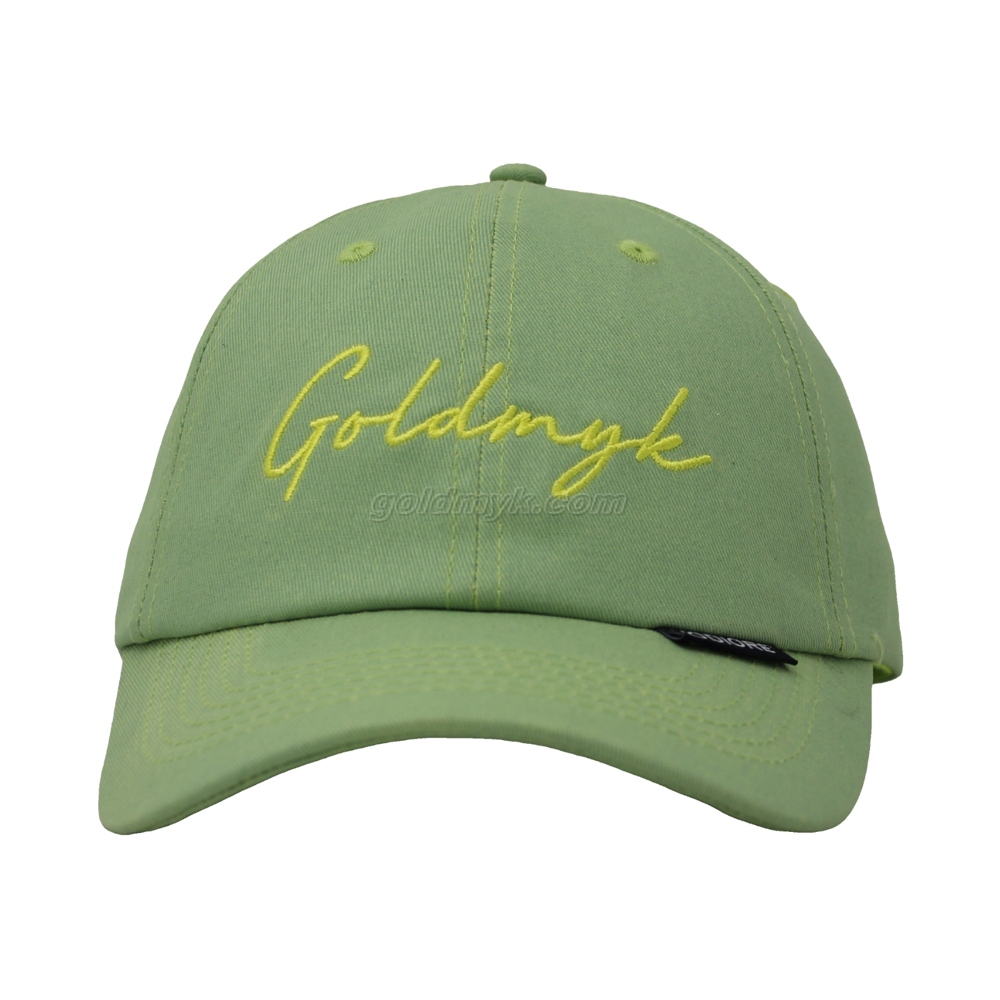 100% Cotton Fabric Baseball Cap Hand Washed Women And Men Acid Washed , Patch Embroidery, 6 Panel Cap