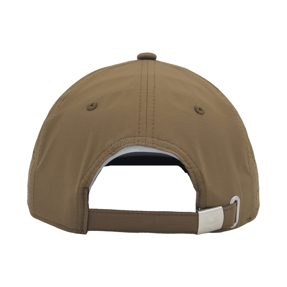 100% Polyester Baseball Cap Rope of Women And Men Custom Embroidery Silk Printed 6 Panel Cap Metal Buckle Closure