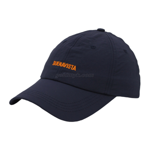 100% Polyester Baseball Cap Rope of Women And Men Custom Embroidery Silk Printed 6 Panel Cap Metal Buckle Closure