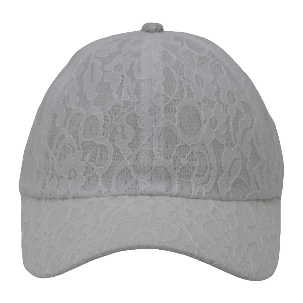 100% Polyester Baseball Cap Rope of Women And Men Custom Embroidery Silk Printed 6 Panel Cap Metal Buckle Closure