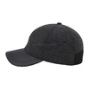 Custom Warm Fabric Full Back Baseball Cap And Hat with Leather Visor And Peak
