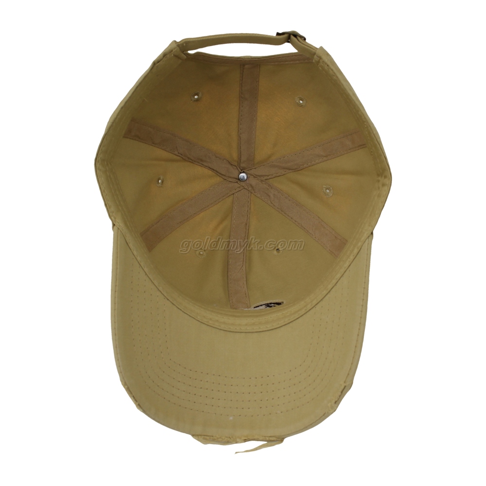 Vintage Stylish Flat Embroidery Washed Baseball Cap Dad Hat 6-panel Sports Caps For Man And Woven Can Custom Logo