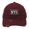 Vintage Stylish Flat Embroidery Washed Baseball Cap Dad Hat 6-panel Sports Caps For Man And Woven Can Custom Logo